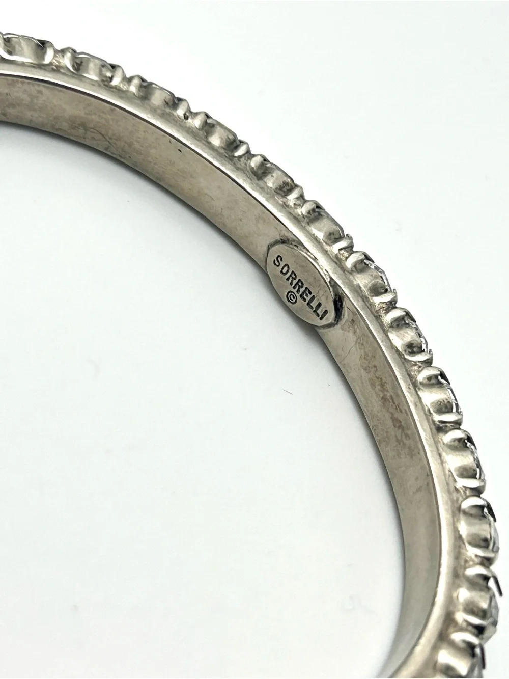 Sorrelli Riveting Romance Clear Crystal Cuff Bracelet